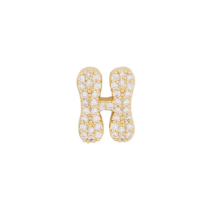 Gold 26 Letter Pendant Necklace