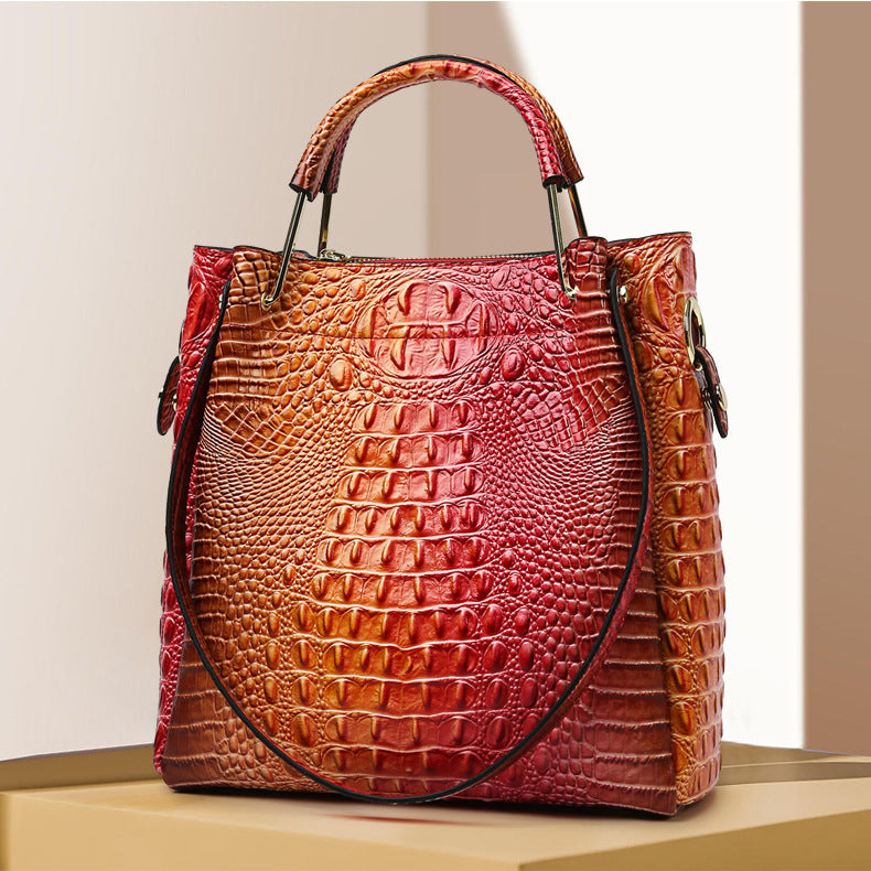 Women’s Embossed Large Capacity Tote Bag