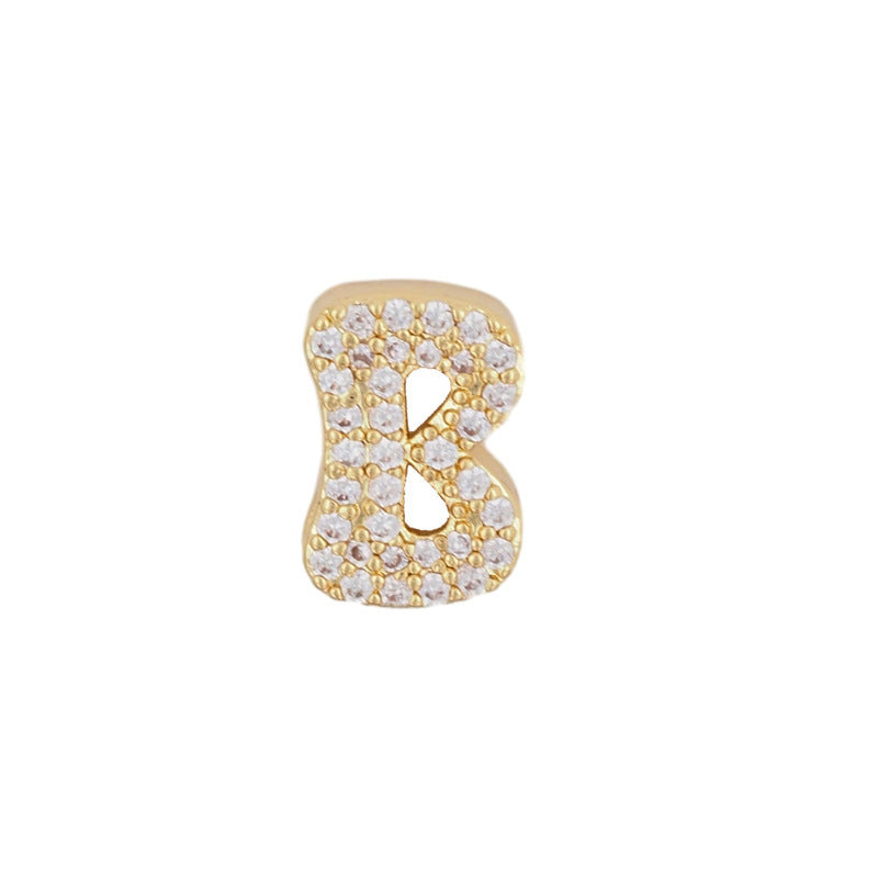 Gold 26 Letter Pendant Necklace
