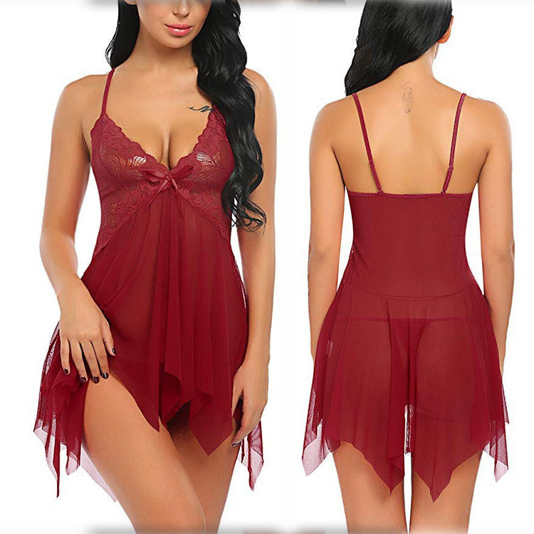 Mesh sexy lingerie set