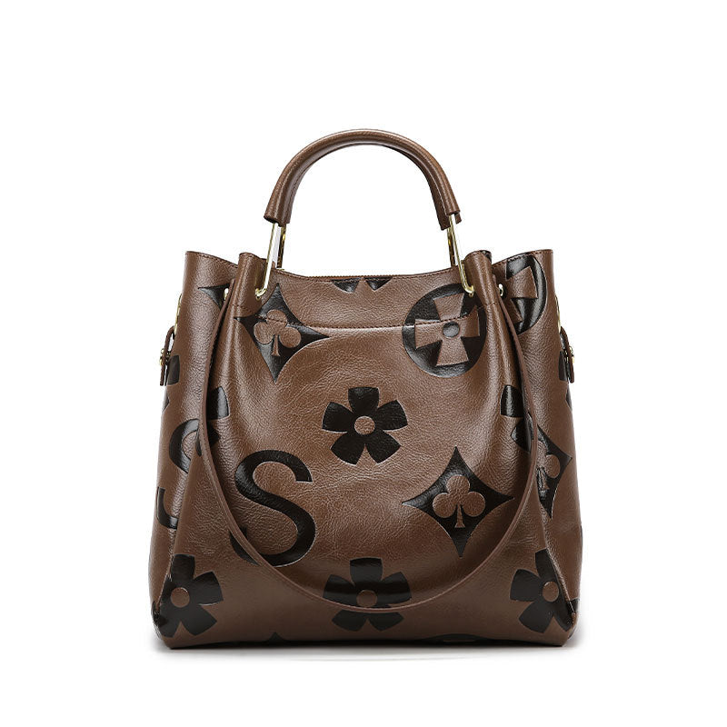 Women’s Embossed Large Capacity Tote Bag