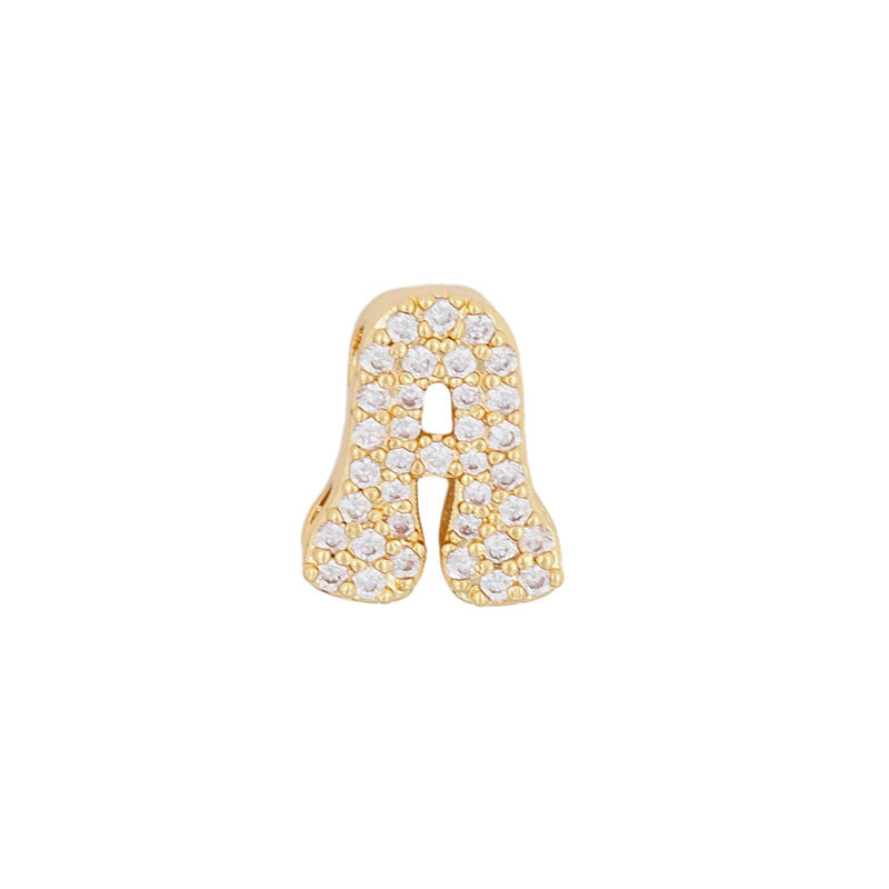 Gold 26 Letter Pendant Necklace