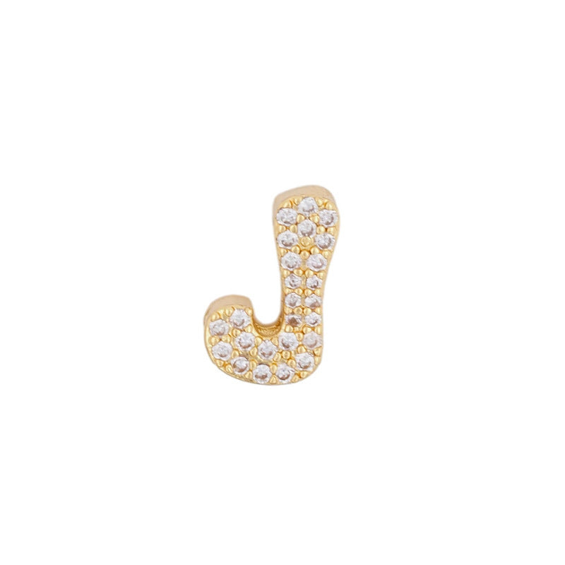 Gold 26 Letter Pendant Necklace