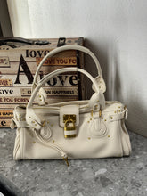 Vintage Distressed Padlock Crossbody Bag