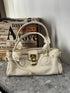 Vintage Distressed Padlock Crossbody Bag