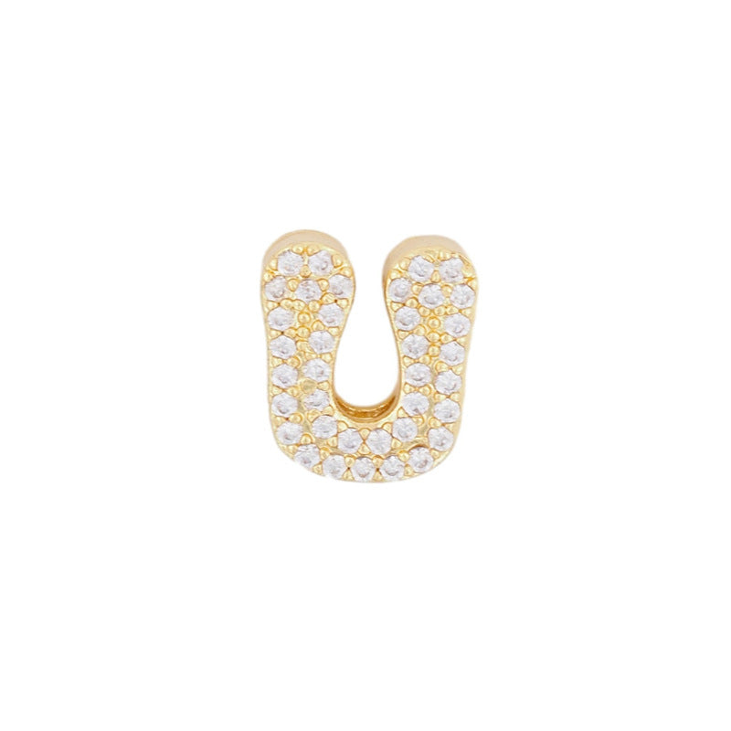 Gold 26 Letter Pendant Necklace