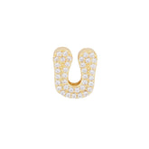 Gold 26 Letter Pendant Necklace