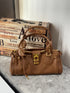 Vintage Distressed Padlock Crossbody Bag