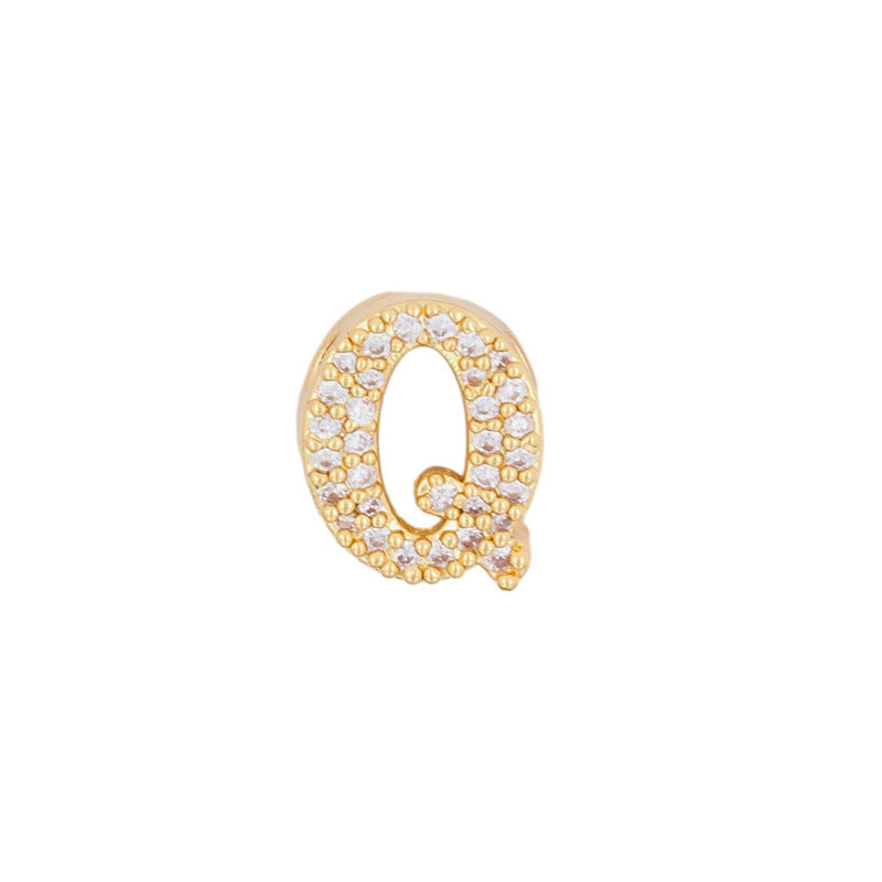 Gold 26 Letter Pendant Necklace