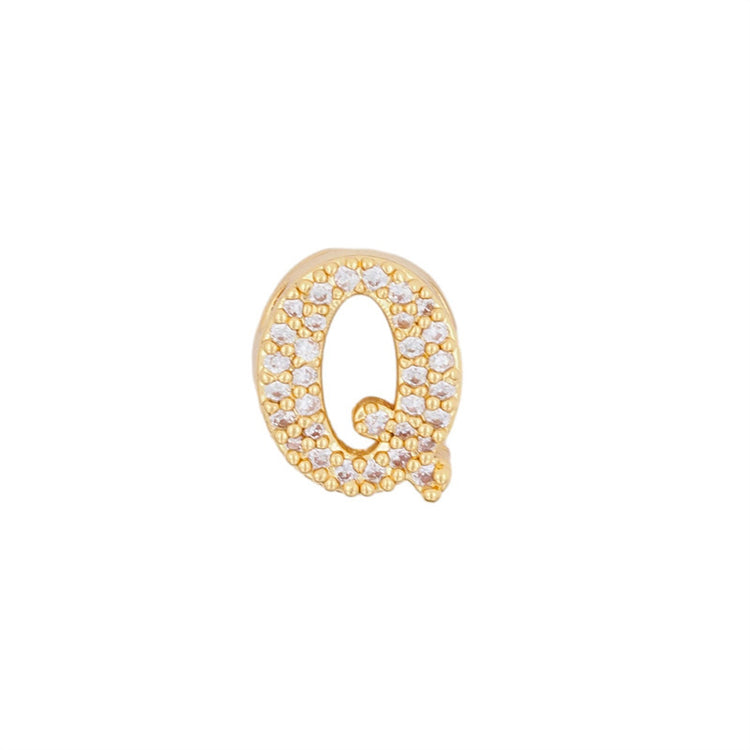 Gold 26 Letter Pendant Necklace
