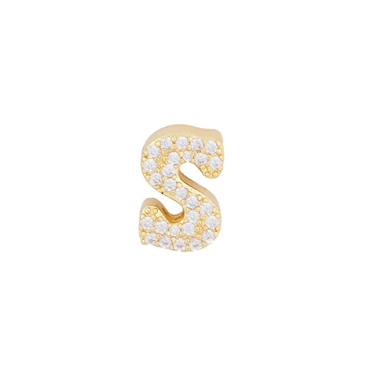 Gold 26 Letter Pendant Necklace