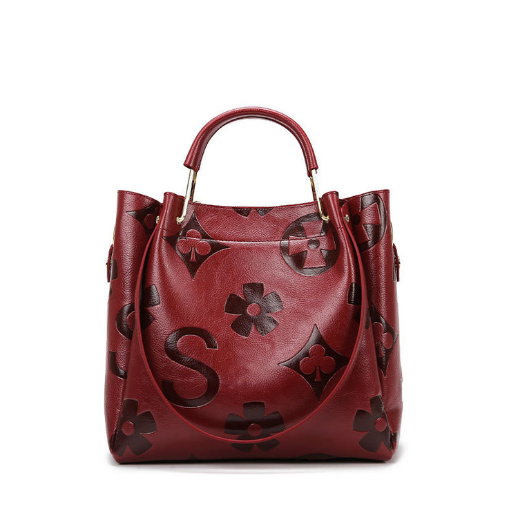 Women’s Embossed Large Capacity Tote Bag
