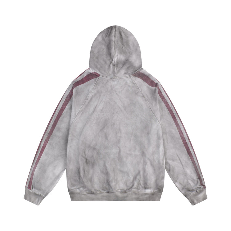 Vintage Dirty Print Hooded Sweatshirt