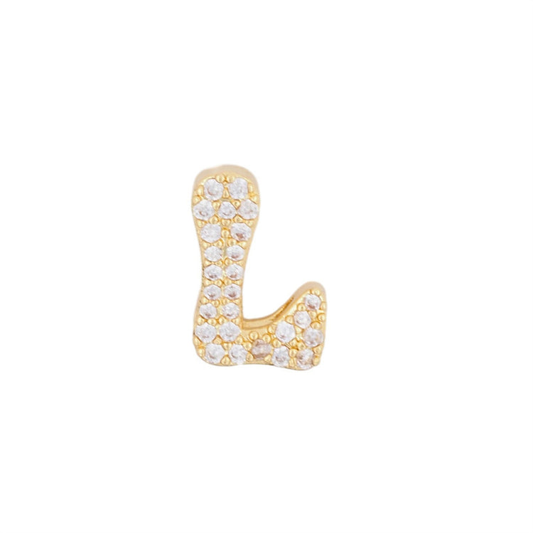 Gold 26 Letter Pendant Necklace