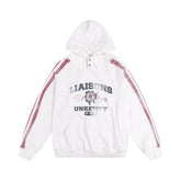 Vintage Dirty Print Hooded Sweatshirt