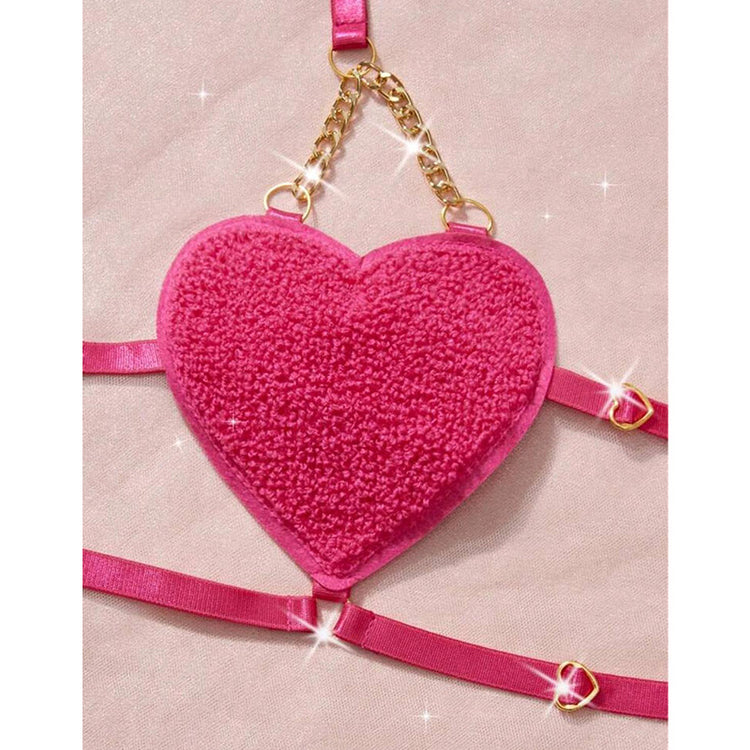 Romantic French Style Heart Strap Lingerie