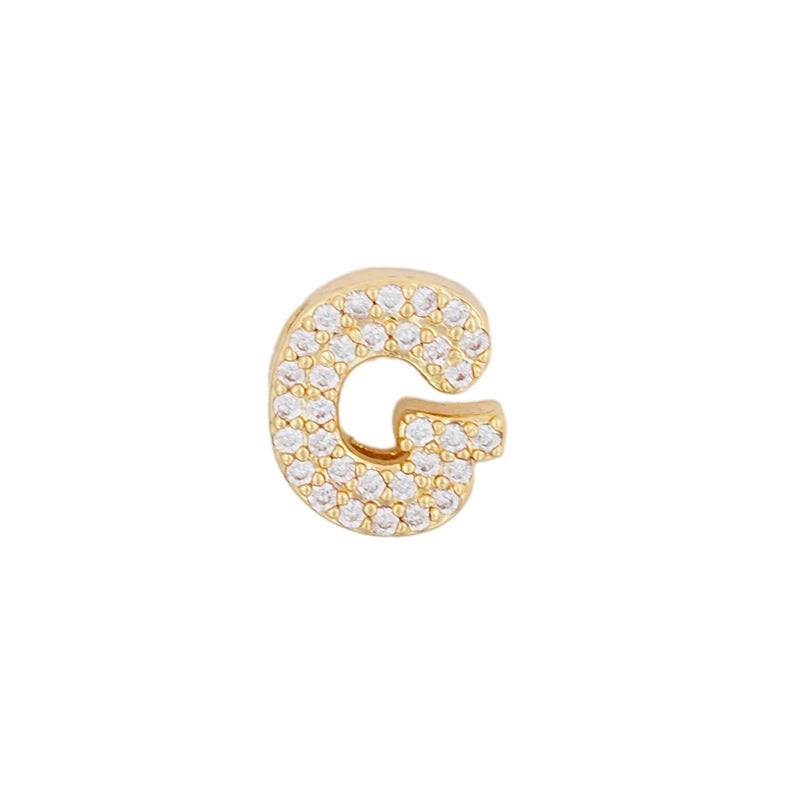 Gold 26 Letter Pendant Necklace
