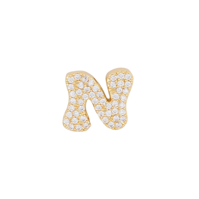 Gold 26 Letter Pendant Necklace