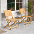 Folding Patio Chairs with Inclined Backrest