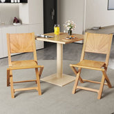 Folding Patio Chairs with Inclined Backrest