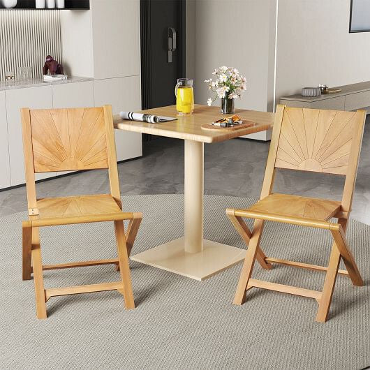 Folding Patio Chairs with Inclined Backrest